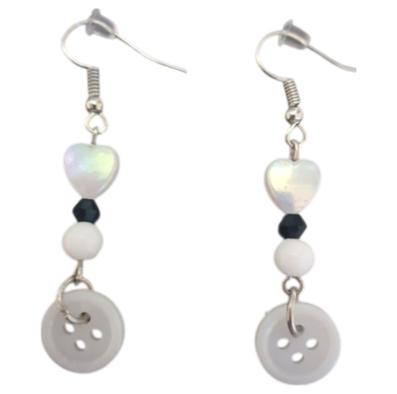 Button Earrings