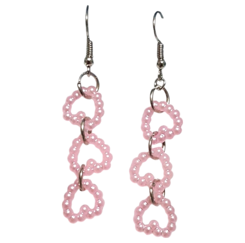 Pearl Hearts Earrings