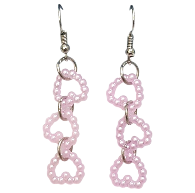 Pearl Hearts Earrings