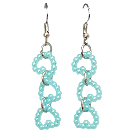 Pearl Hearts Earrings