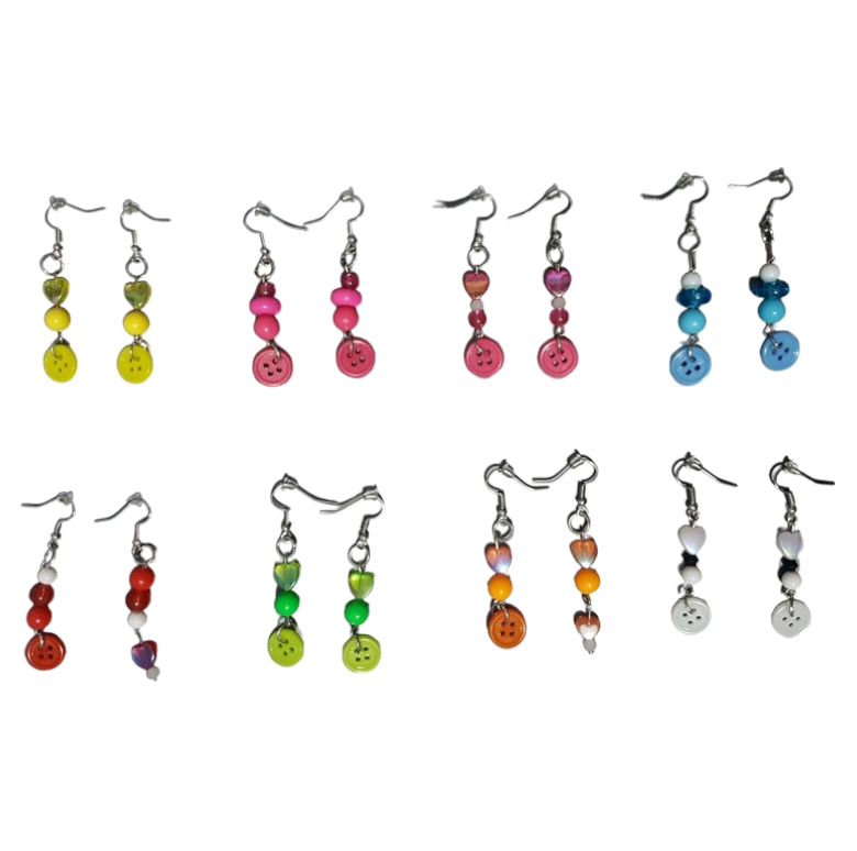 Button Earrings