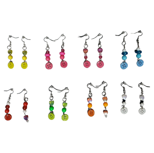 Button Earrings