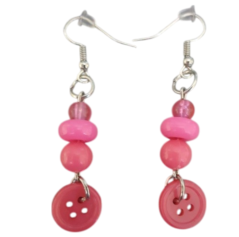 Button Earrings