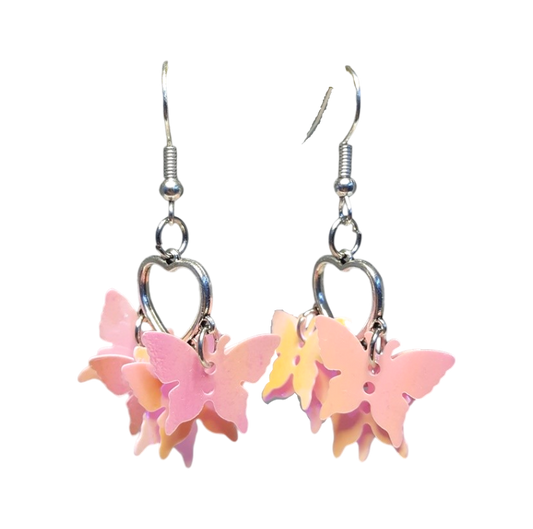 Iridescent Butterflies Earrings