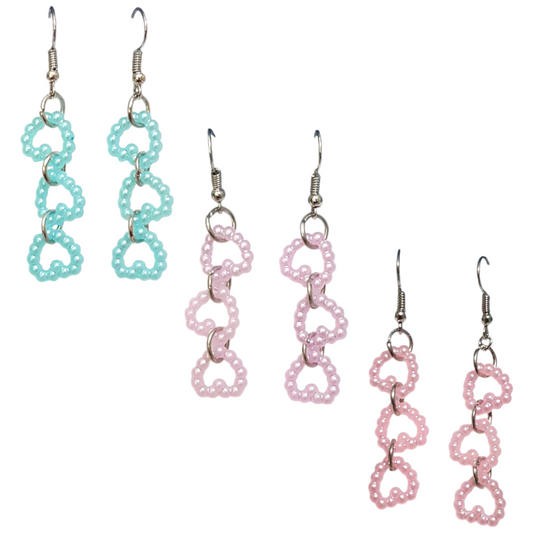 Pearl Hearts Earrings