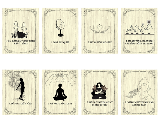 printable affirmations / oracle deck (16 cards)