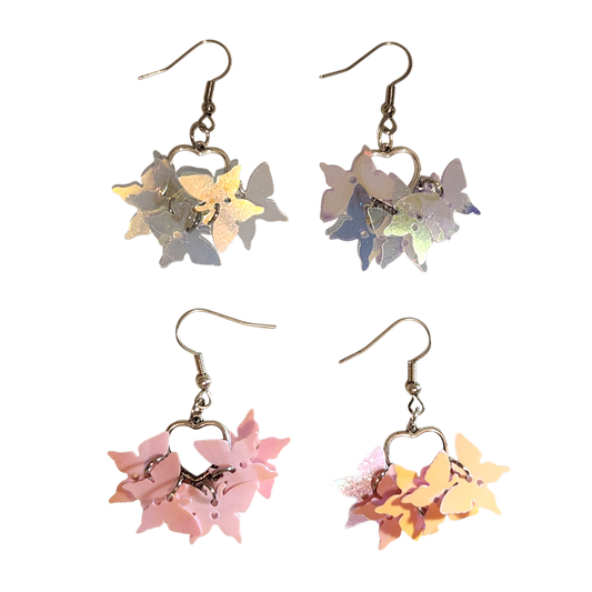 Iridescent Butterflies Earrings