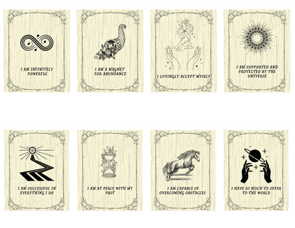 printable affirmations / oracle deck (16 cards)
