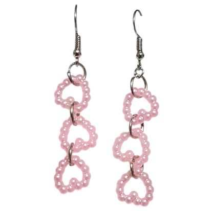 Pearl Hearts Earrings