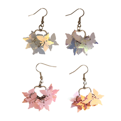 Iridescent Butterflies Earrings