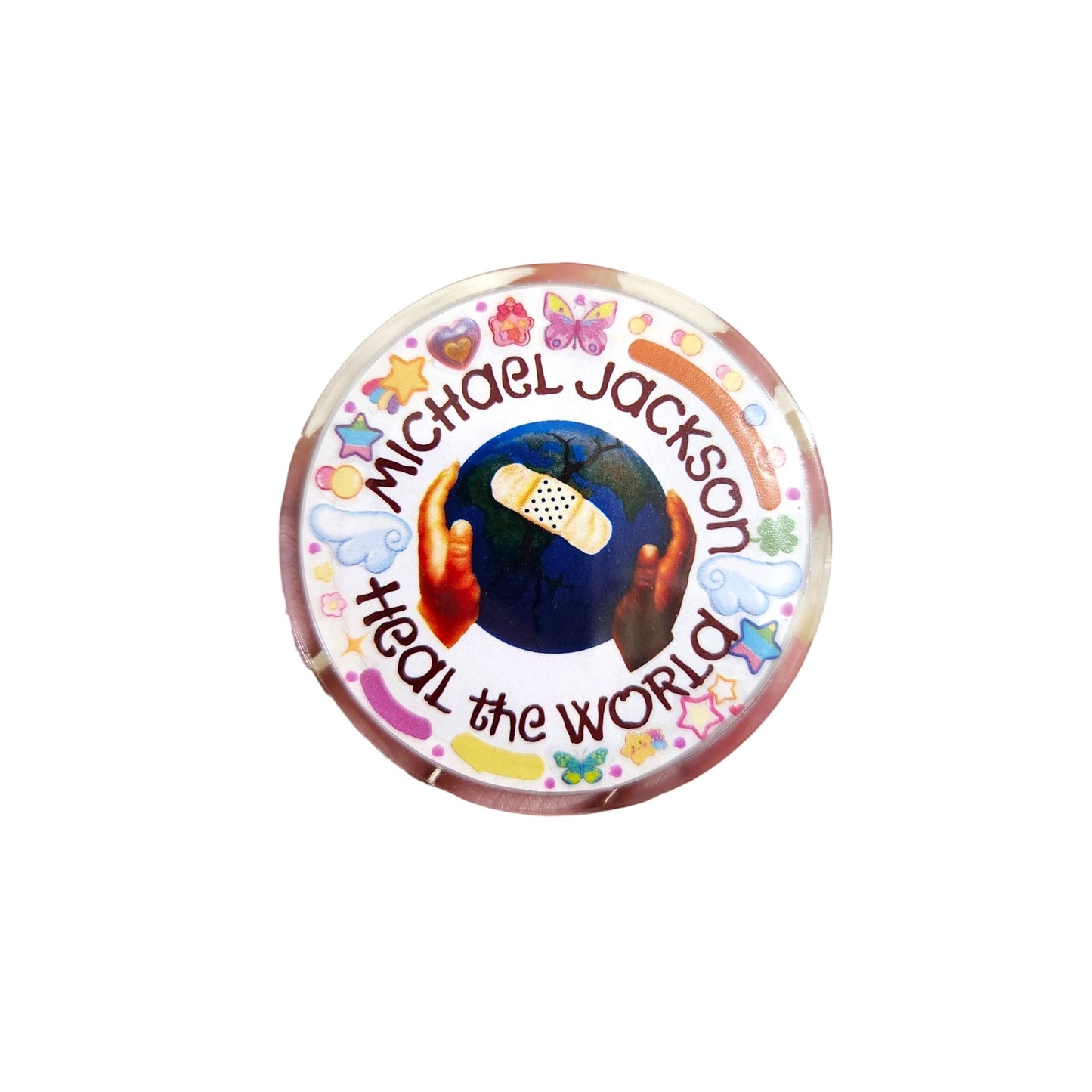 MJ Deco Button Pins