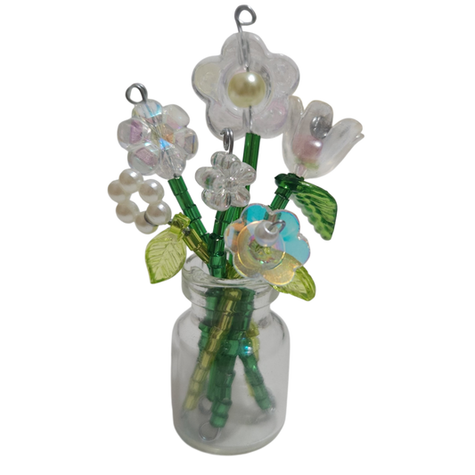 Beaded Flower Bouquet Magnets