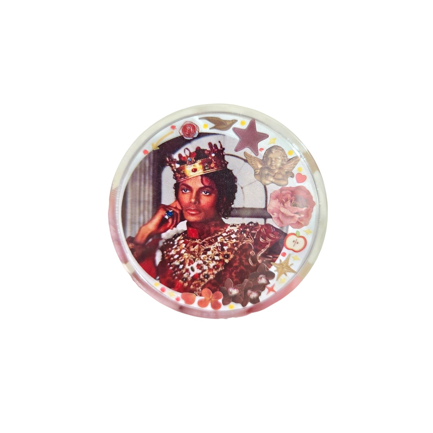 MJ Deco Button Pins